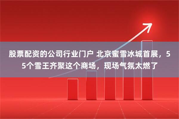 股票配资的公司行业门户 北京蜜雪冰城首展，55个雪王齐聚这个商场，现场气氛太燃了